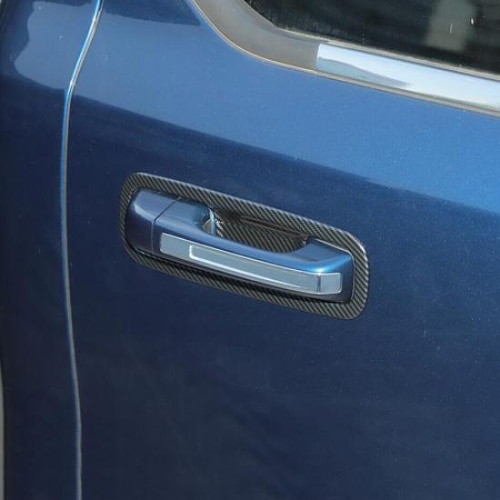 Car Door Handle Bowl Cover Trim For Dodge RAM 1500 -2024 Accessories Carbon