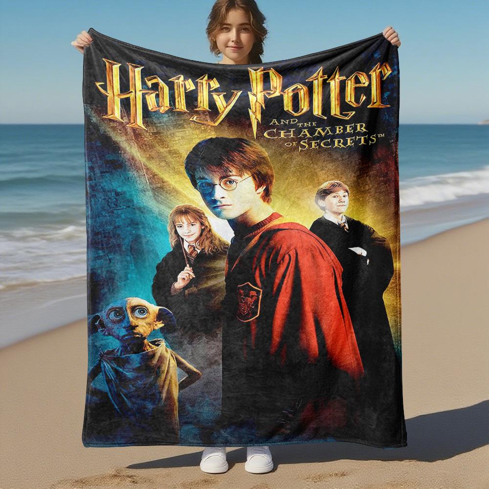 1pc Harry Potter Chamber Secrets Outdoor Flannel Throw Blanket All Season Soft Warmth,Home Decor 1031191