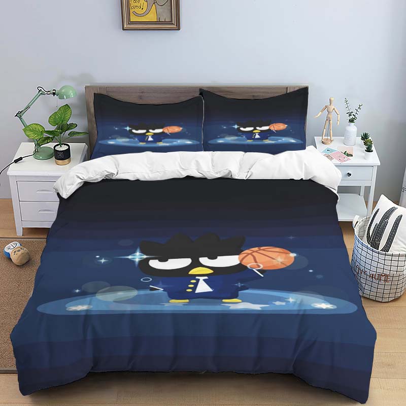 BADBADTZ-MARU 3-piece cartoon bedding set, exquisite adult and children's bedding set, suitable for double and single beds, larg