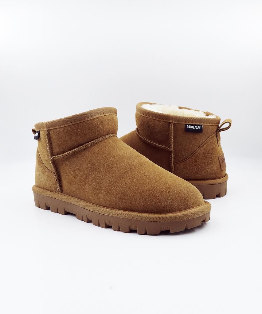 Mogaus Leather Fur Genuine Cowhide Mini Boots 5 Colors