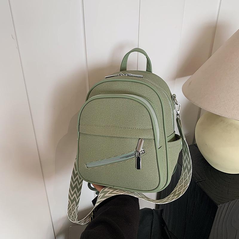 Large Capacity Backpack Women's New Fashion Portable Student Schoolbag High-end Leisure Travel Backpack