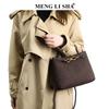 Retro High-End Tragetasche Herbst und Winter Neu Mattes Wildleder Gewebte Tasche Einzelne Schulter Umhängetasche Damen