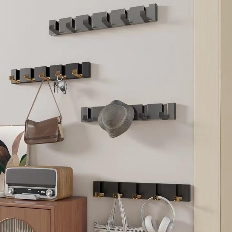 3/4/5 Hooks Hidden Folding Hooks On The Wall Behind The Hit Hole Luxurious Hanging