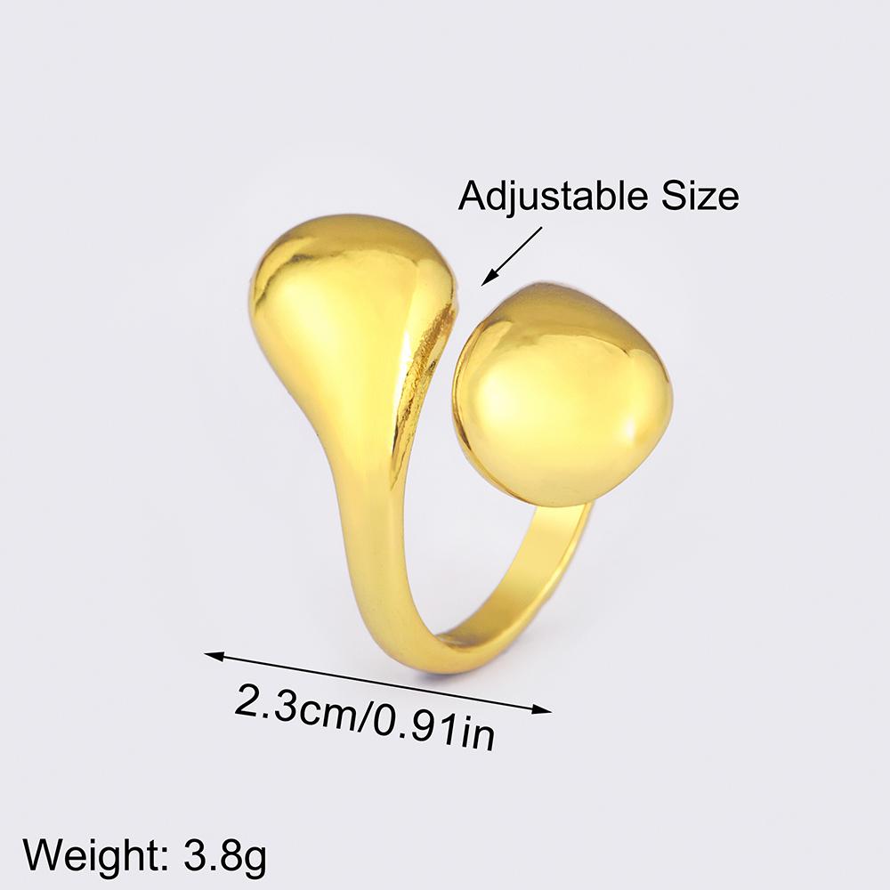 Nidin New Trendy Simple Style Popular Open Rings Adjustable For Female Male Copper Finger Jewelry Wholesale Accessories Gift
