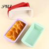 Long Loaf Cake Mold Nonstick Silicone Bread Pan with Handles Oven Toast Baking Safe Non-stick Heat-resistant Easy Release Tray Tin