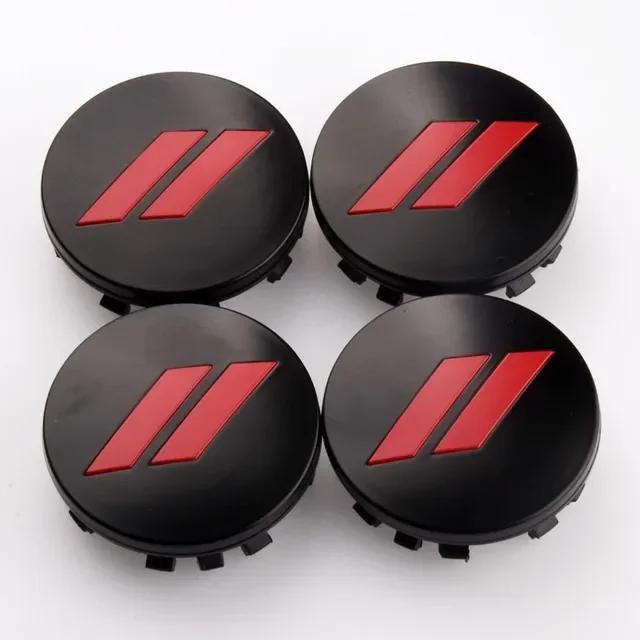 Für Dodge 4 Stück x 63mm Auto Logo Radnabendeckel Chrysler 300C Felgenabdeckung Emblem Aufkleber Charger Challenger Hell Cat SRT