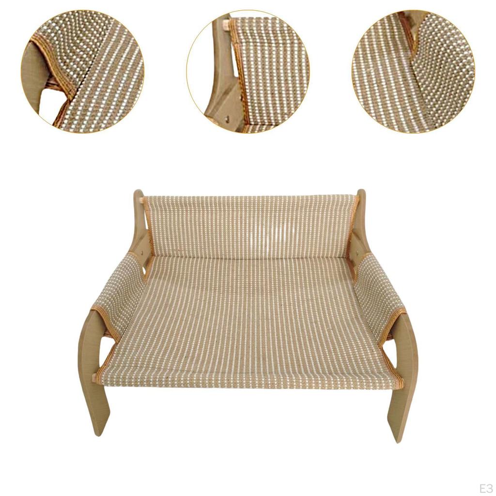 Cat Sofa Bed Kitten Scratching Comfortable Anti Slip Decorative Raised recliner for Small