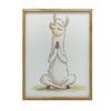 Lama In Meditation - Decorative Poster Lama In Meditation - Decorative Poster, 30X40 Cm, Light Oak Wooden Frame, Matte Paper 230 Gsm