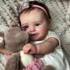 Realistic 20 Inch Bebe Reborn Dolls Maddie Full Vinyl or Cloth Body Optional Newborn Baby Doll Smiling Girl Baby Dolls for Kids Toddler House Play Toy
