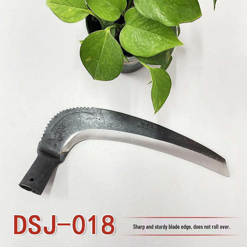 Long Handle Manganese Steel Curved Grass Cutting Knife for Weed Removal