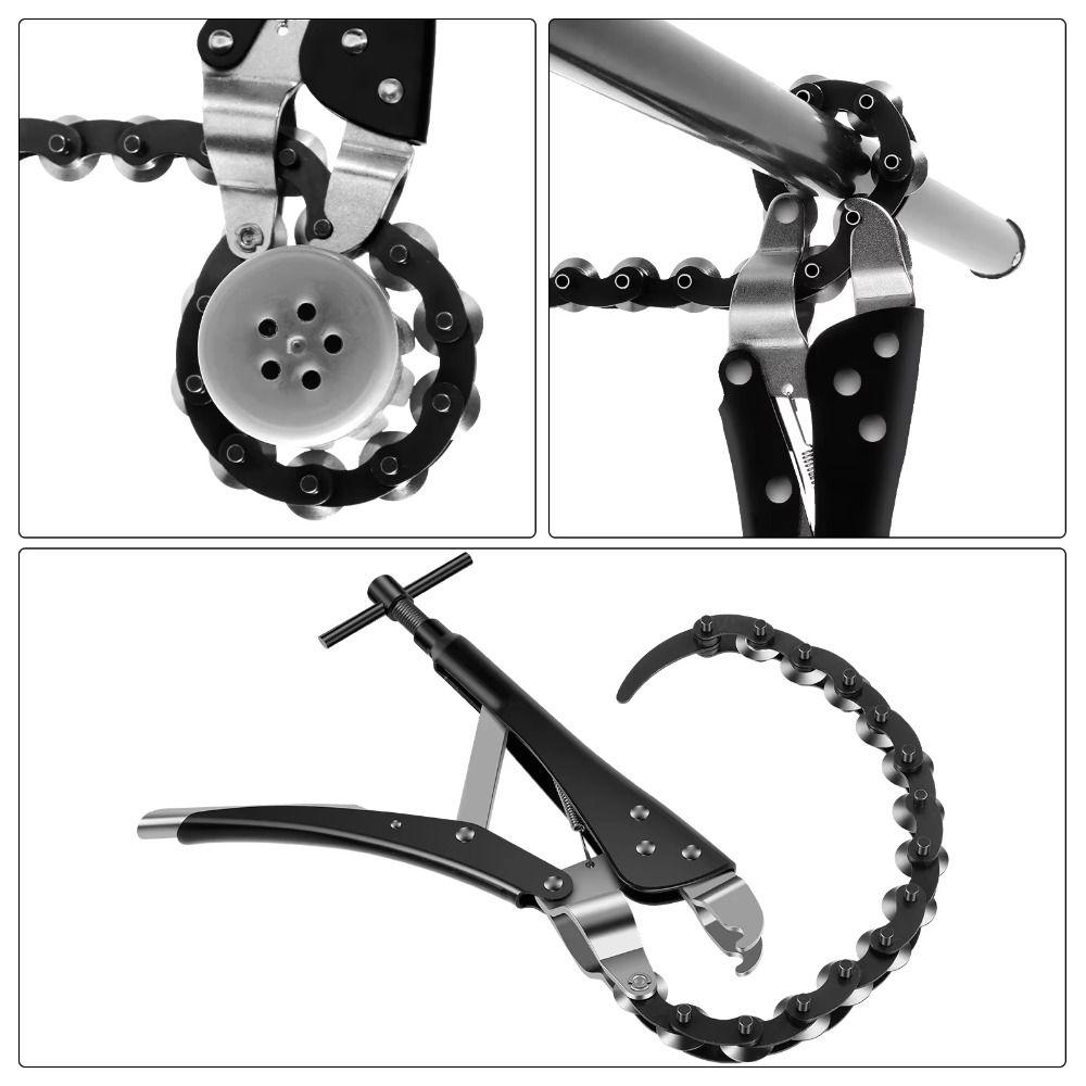 Carbon Steel Chain Pipe Cutter Rolling Pipe Cutting Tool Multi-Wheel Cutter  Three-Way Catalytic