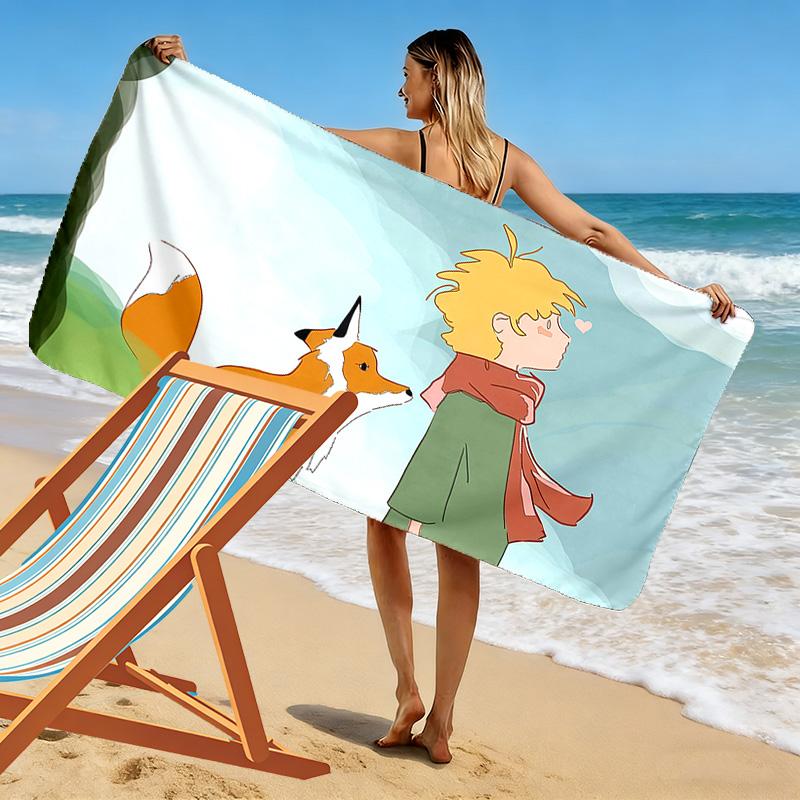 The Little Prince2 Print Beach Towel, Large Soft Quick Dry Towel for Beach Camping Swimming