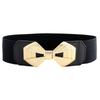 Trendy Womens Black Stretch Waist Belt Offering A Slender Look With Versatile Wear Options