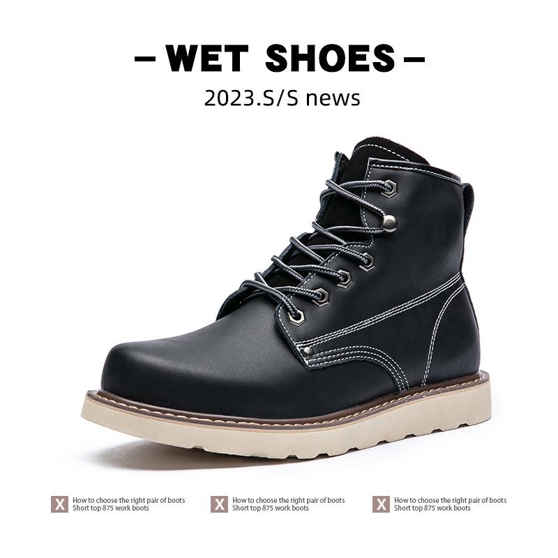 Men's Retro Martin Boots 2025 - Extra Size Spring/Autumn Outdoor Short Work Boots