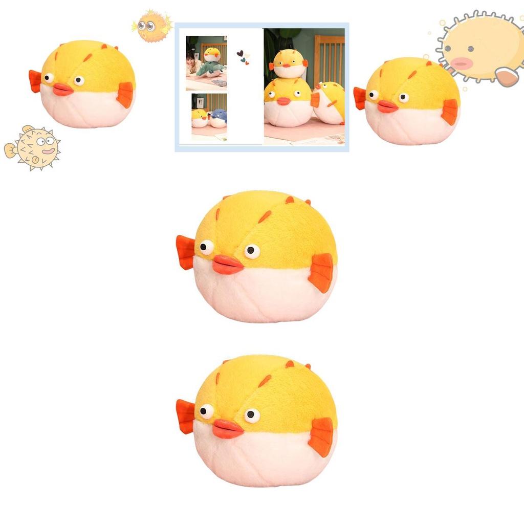 Adorable Ocean Pufferfish Crocodile Plush Toy For Kids Wholesale 40cm 60cm 80cm 35cm 45cm 60cm