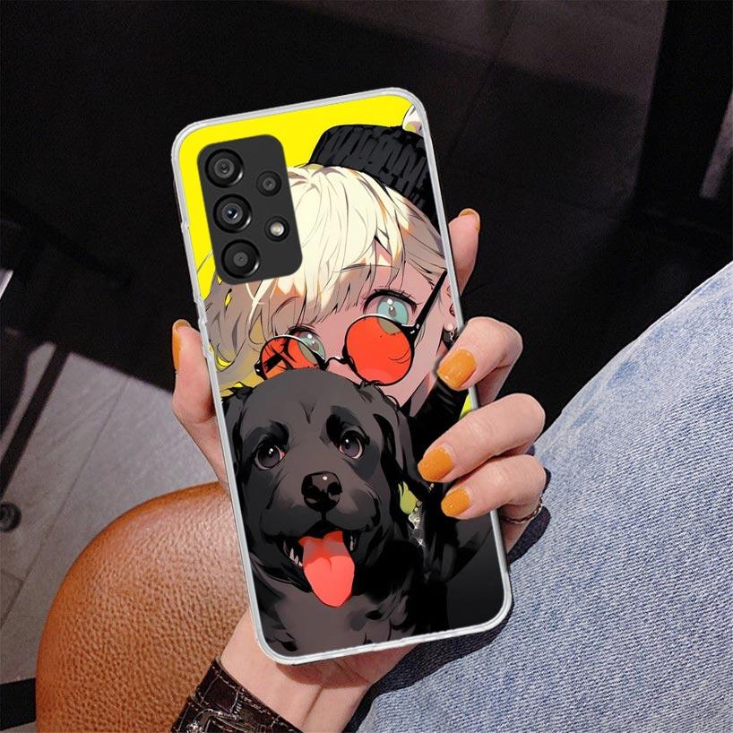 Cute Anime Ins Girls Animal Cat Phone Case For Samsung Galaxy A17 A16 A15 A14 A13 A57 A56 A55 A54 A53 A37 A36 A35 A34 A33 A26 A2
