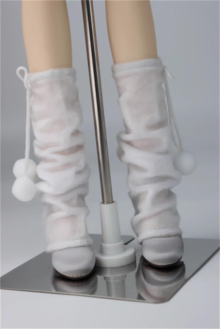 

HAMRETHYPPZ BJD Ball Jointed Doll Doll Doll Maid Cute and Sexy White Fur Ball Stockings for BJD Sweet and Charming and Body Not White 1/4 1/6 1/3 білий