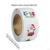 500Pcs Christmas Stickers Roll Envelope Seals Round Decorative Labels Gift Sealing for