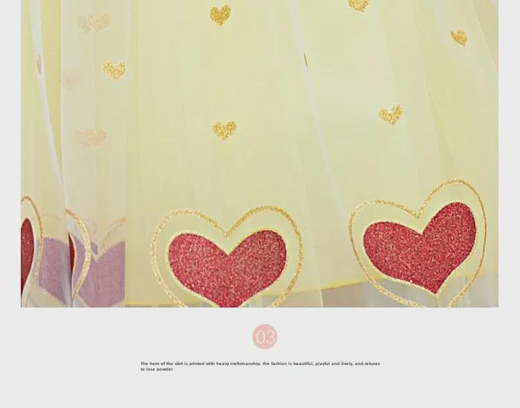 2024 Vår Prinsessan Elsa och Snövit Festivaluppträdandeklänning för Små Flickor