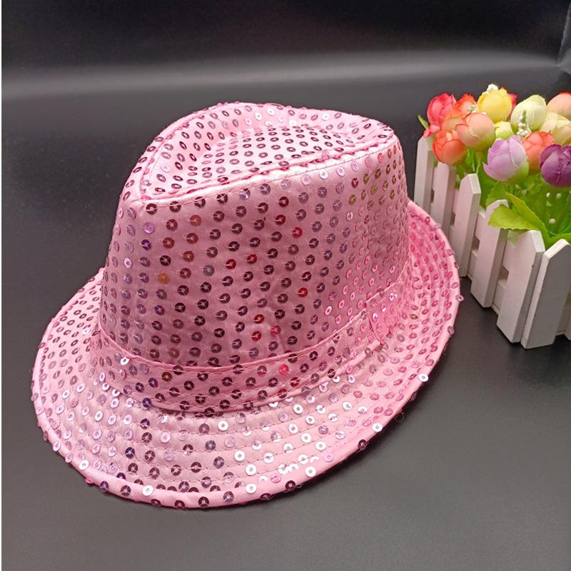 Sequined Jazz Hat for Stage and Christmas - Perfect Party Gift for Kids and Adults