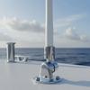 Antenne VHF en Acier Inoxydable 316 Support Rond de 25mm pour Bateau Matériel de Bateau Support pour Kayak