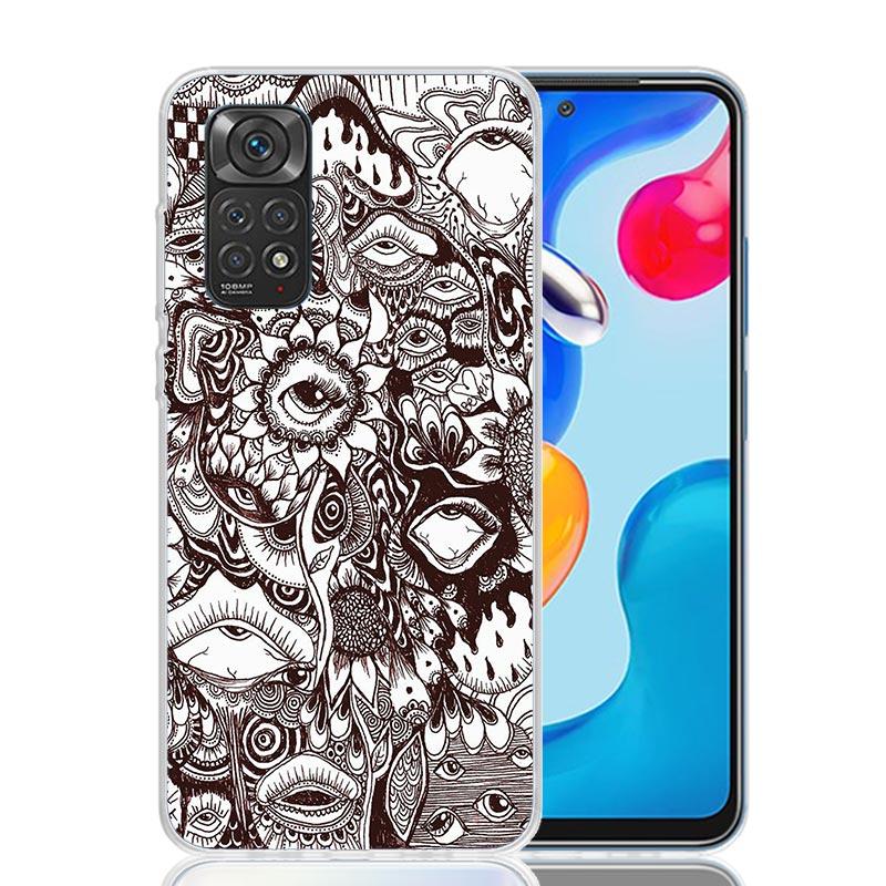 

Dark Demon Black Skeleton Case Phone Cover for Xiaomi Redmi Note 14 13 12S 12 11S 11 11T 11E 10S 10 Pro Plus 5G Trend Fundas Not Redmi Note 13 5G