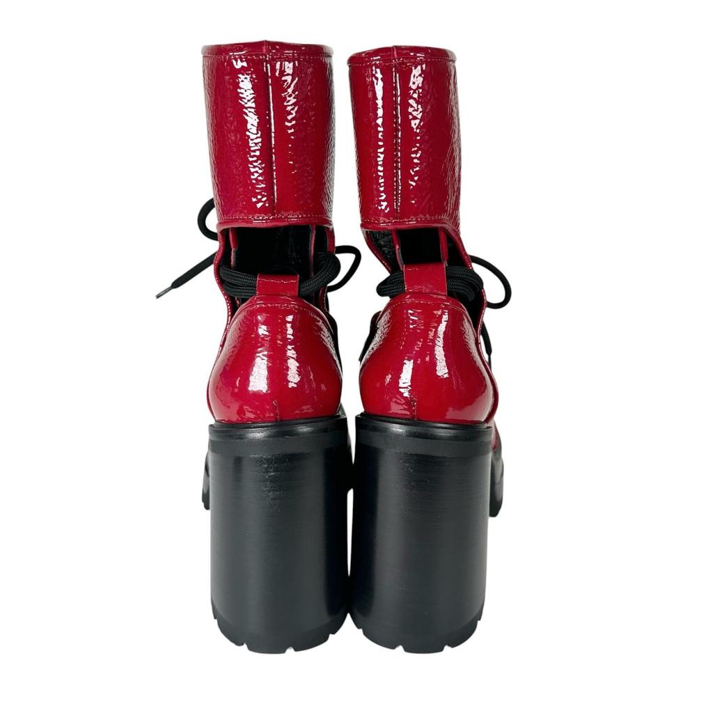 AGL (39) Women Lace up Boots Red Model D262512