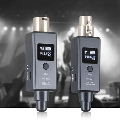Wireless Microphone System Receive &Transmitter Kit For Dynamic / Condenser MIC