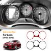 Real Soft Carbon Fiber Sticker For Leon 2005 2006 2007 2008 2009 2010 2011 2012 Car Instrument Dashboard Speedometer Trim