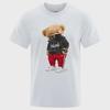 Men's Fashion 3D Bear Print Short-Sleeve T-Shirt for Couples