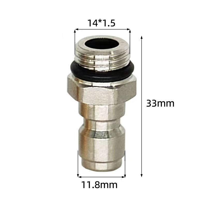 1/4" Quick Connect M14 Adapter For Pressure Washer - Universal Connect For Hose Car Wash Accessory