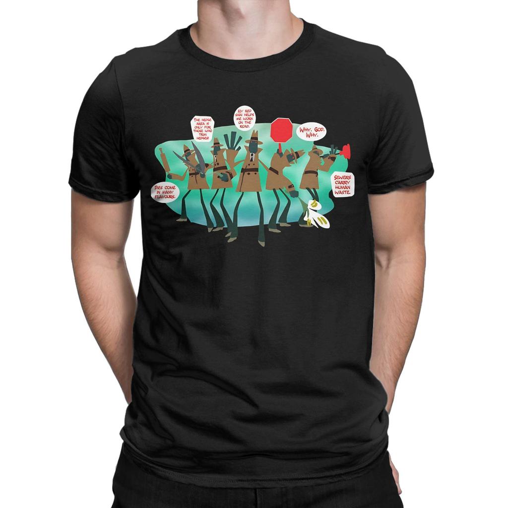 P-Psychonauts Are You In Collusion with the Milkman Funny 100% Cotton T-Shirt Tees Tops For Men