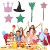Multicolor Confetti DIY Broom/Staff/Witch Hat/Crown/Stars Confetti Mini Colorful Confetti for Wedding Birthday Festival