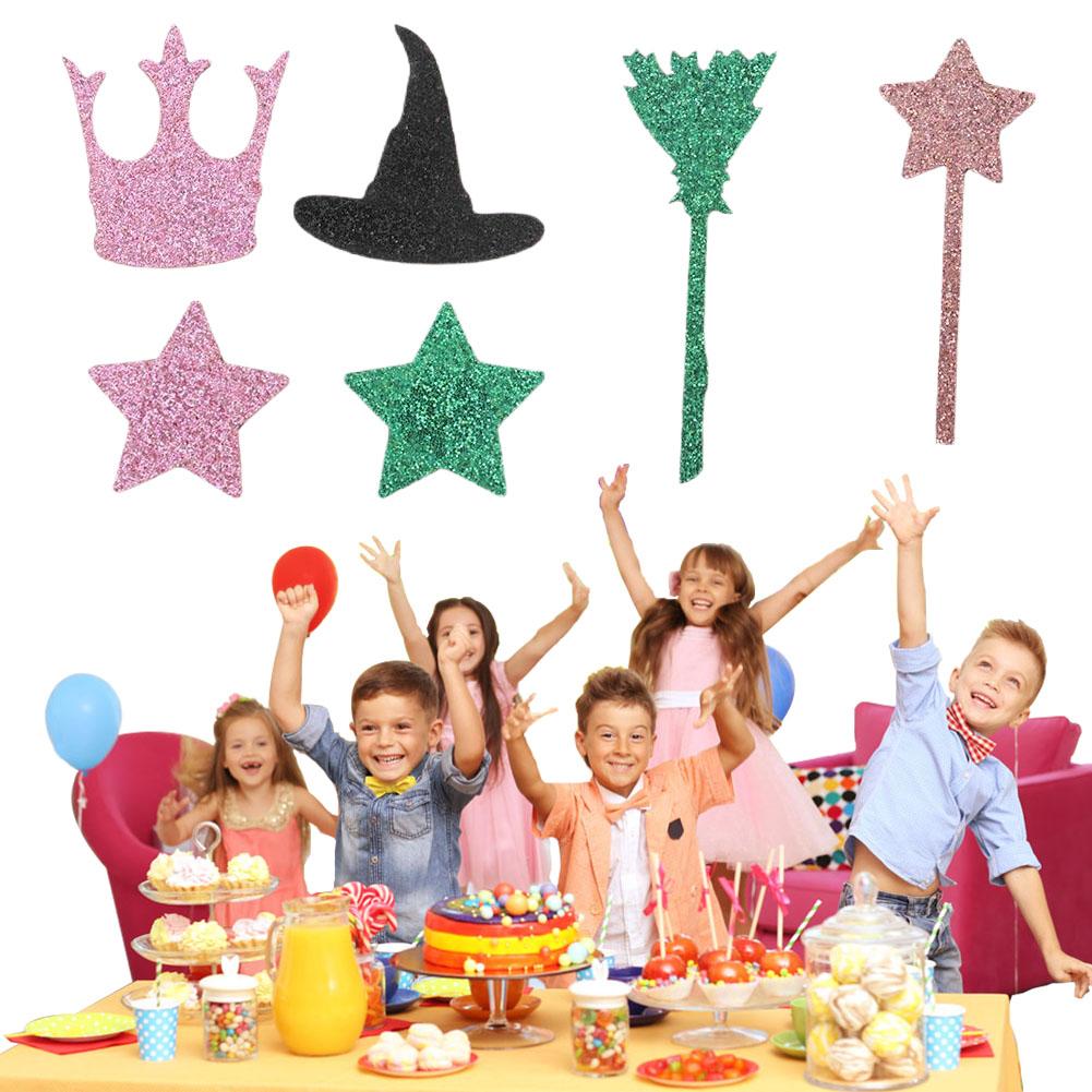 Multicolor Confetti DIY Broom/Staff/Witch Hat/Crown/Stars Confetti Mini Colorful Confetti for Wedding Birthday Festival