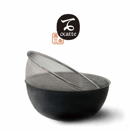 Wahei Phrase Tsubame Sanjo Okatte Seal Stainless Steel Colander/Ball Set 15cm OK-001