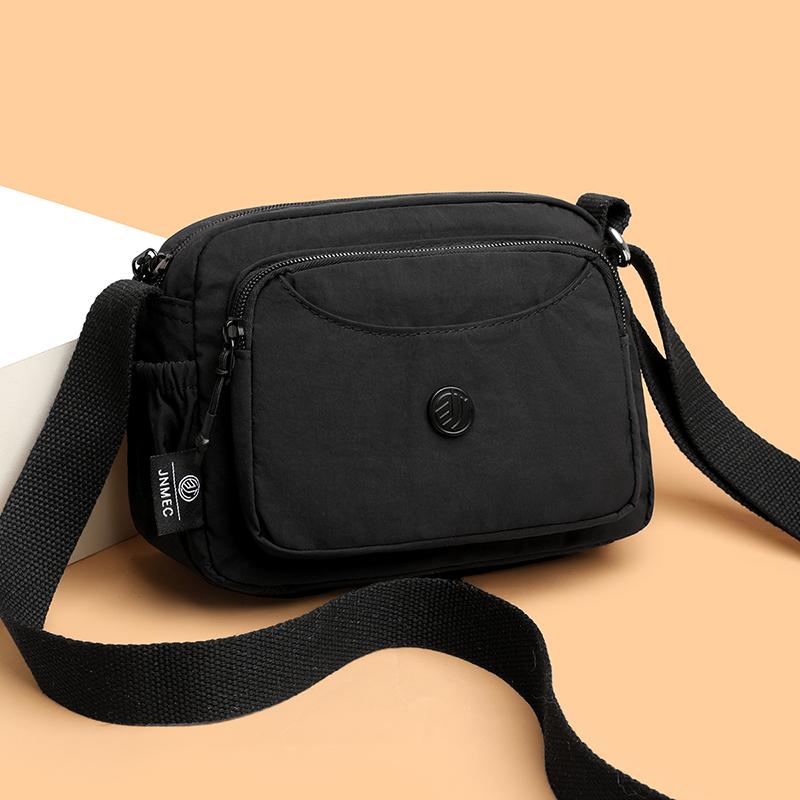 Nylon Bag Women's Crossbody Shoulder Bag Multi-Layer Large Capacity Waterproof Mother Bag