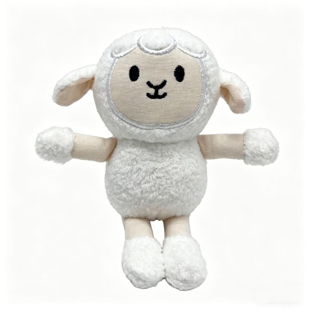 Plush Sheep Stuffed Animal Soft Fabric Toy Small Size 13cm Lightweight and Portable Plush Toy for Kids and Collectors