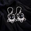 Rare Black Onyx  Gemstone 925 Sterling Silver Artisan Jewelry Earrings For Girls EE-40-19