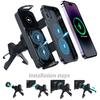 15W Dual Coil Phone Charging Rack 2 In 1 Magnetic Charging Station Type-C Charging Rotatable Mobile Phone Holder Car Accessories