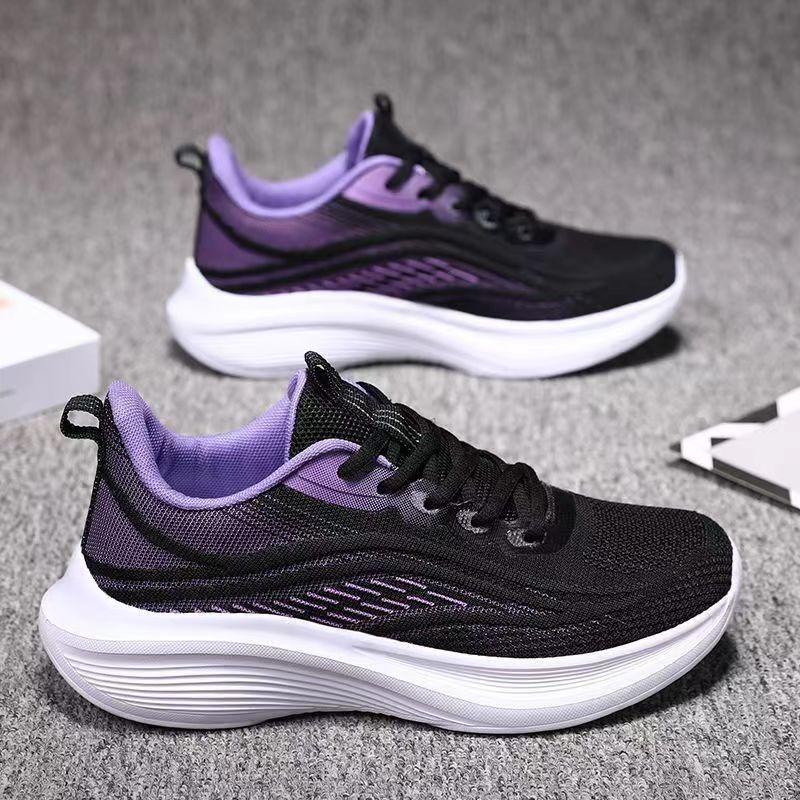 Women‘s Shoes Spring Summer Anti-Slip Soft-Sole Wear-Resistant Mesh Breathable Casual Shoes Versatile Ultra-Light Running Shoes.
