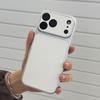 Large Window Synthetic Leather Casing for iPhone Pure Navy Blue Printed Patterned Plain Shell Soft Case Protective Cover | BP B030