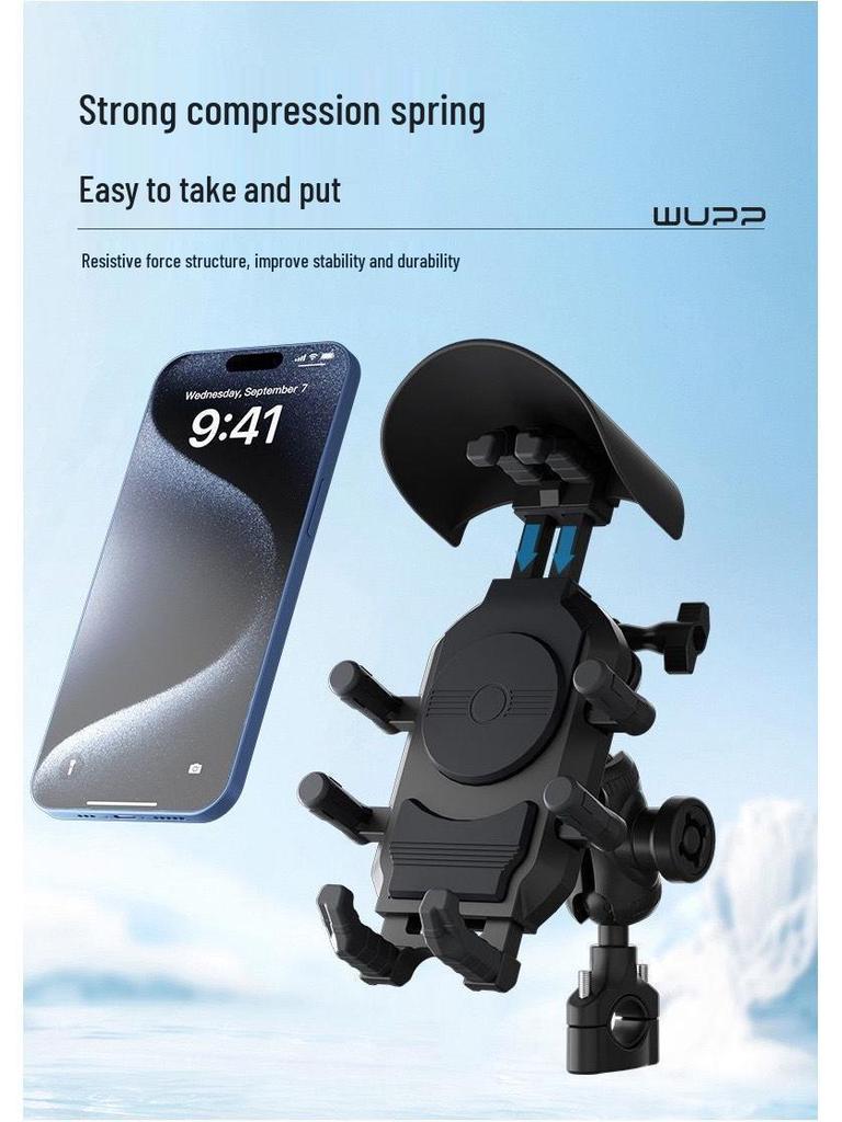 Electric Vehicle & Motorcycle Phone Holder - 2025 Shockproof, Rainproof Navigation Mount