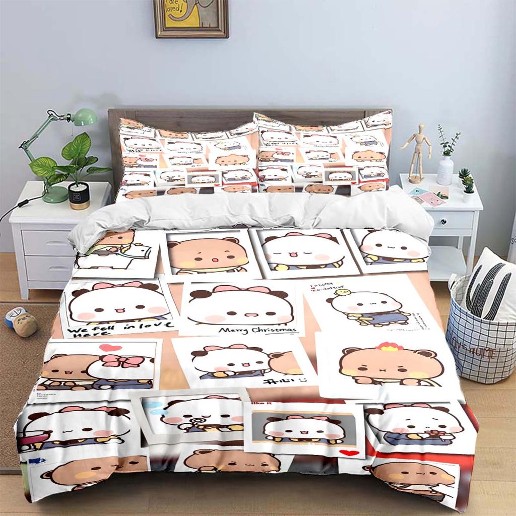 Exquisite Cartoon  B-Bubu Wallpaper  Anime Digital Printing Bedding Set Duvet Cover Comforter Bed  Youth Kids Girl Boys Gift