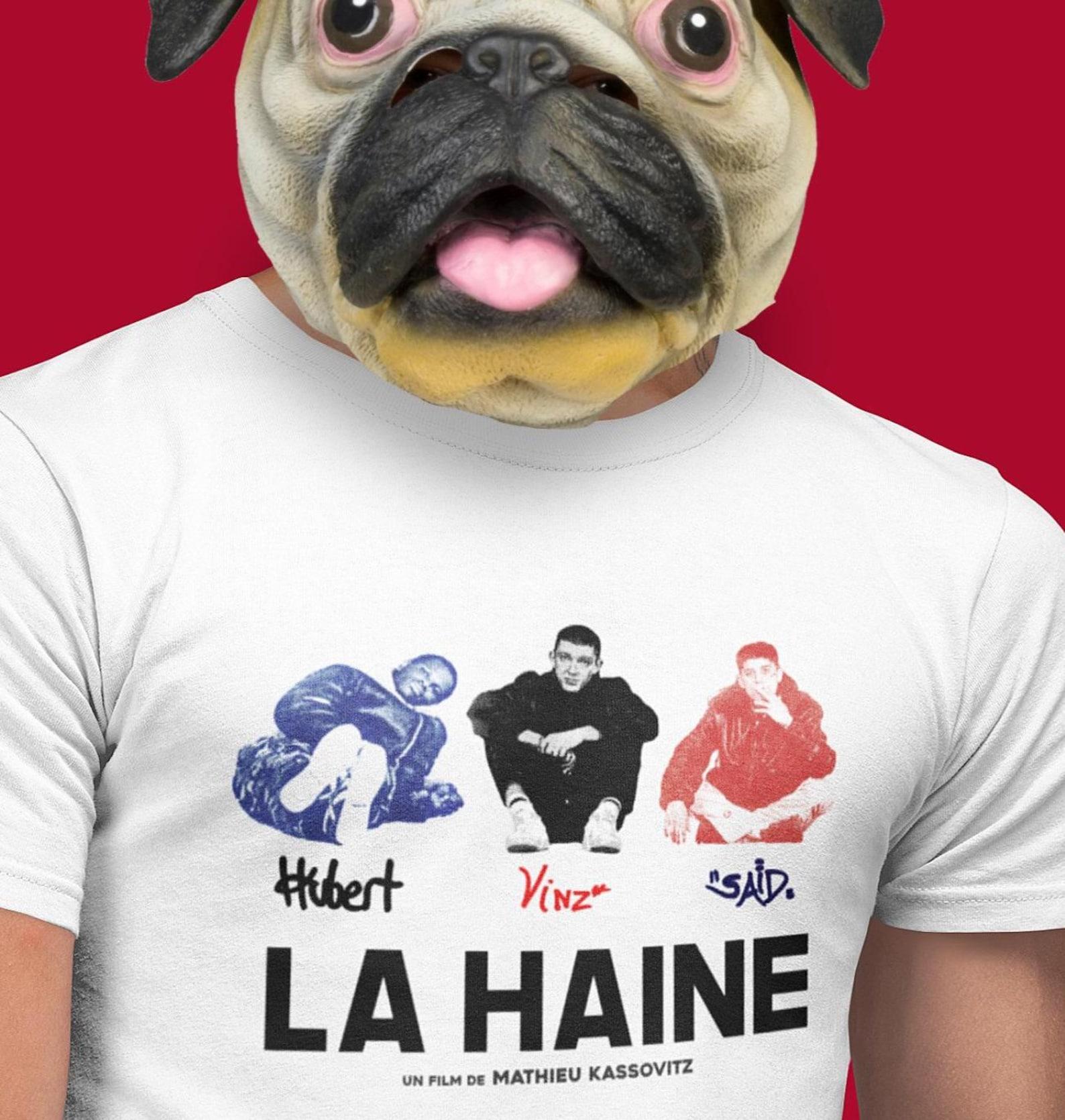 La Haine T-Shirt - Mathieu Kassovitz Cult Film - 90s Urban Drama - French Cinema Gift XL