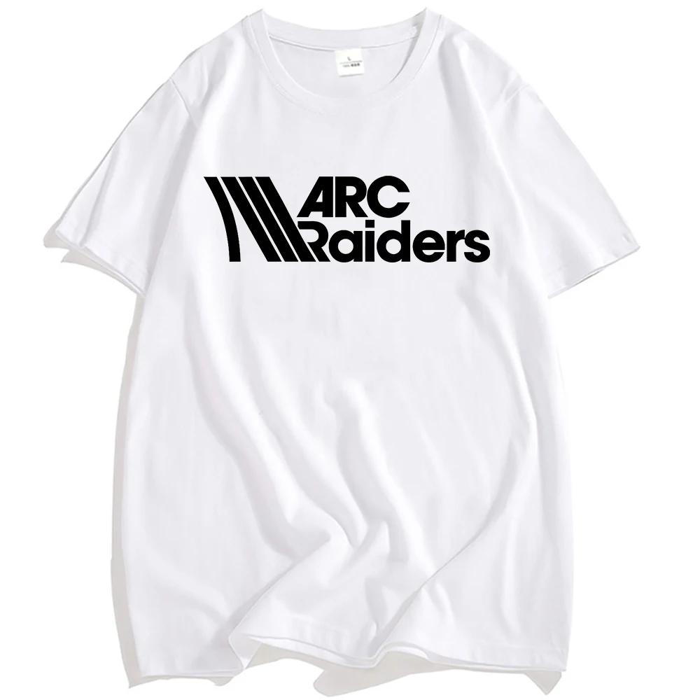 Spiel ARC Raiders Druck T-Shirt Rundhals Kurzarm Baumwolle Herren T-Shirts Unisex Streetwear Locker Lässig Herren Damen T-Shirt Tees