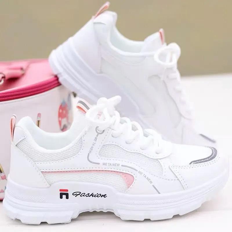 Daddy shoes girl 2025 spring and summer new fashion casual platform ins trendy thin mesh breathable sports shoes