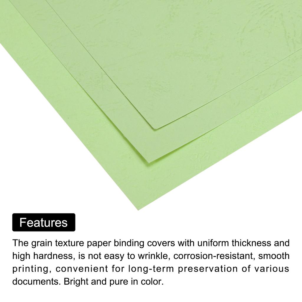 50/100pcs A4 Presentation Binding Covers Letter Size Leather Textured Grain Paper Un-Punched for Business Reports 8-1/2 x 11.5"