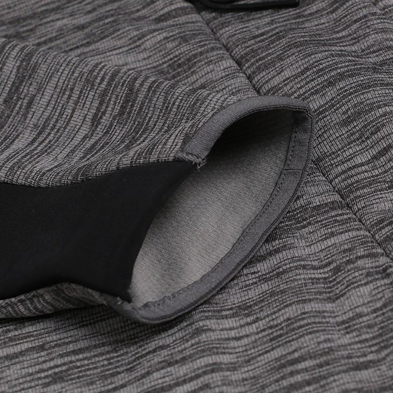 Adidas Clima Heat Comfortable Solid Color Hooded Zip Long Sleeve Jacket Men Jacket Gray DM4378