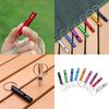12Pcs Portable Signal Whistles Outdoor Emergency Whistle with Keyring Survival Training Whistle Outdoor Pocket Tool
