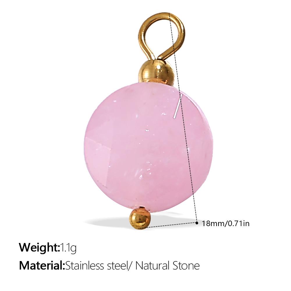 European and American creative colorful and diverse DIY pendant stainless steel plated 18K gold versatile pendant collection